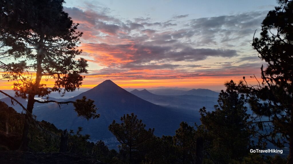 View from Acatenango camping site - Guatemala